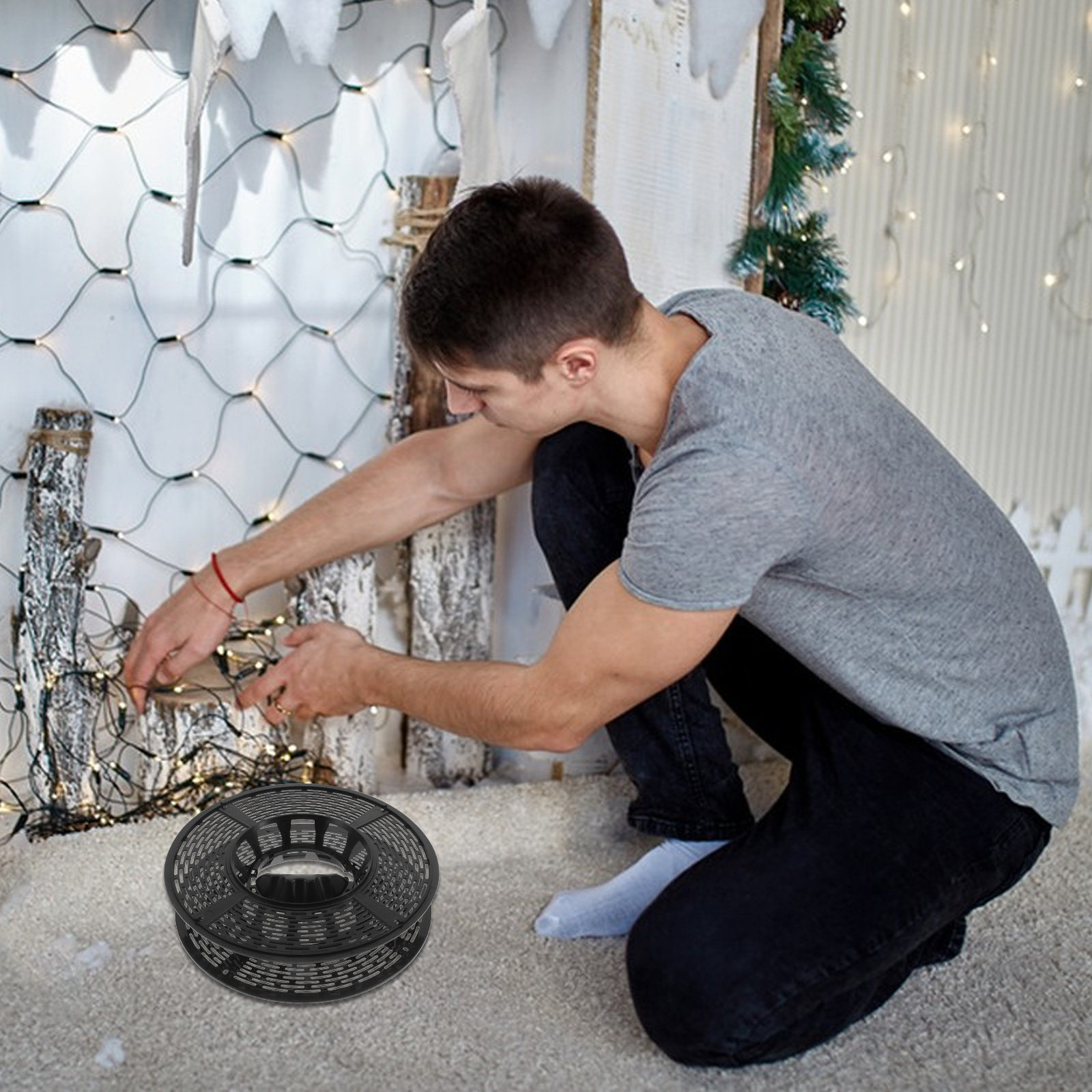 Christmas String Light Storage - đánh giá và giá Reel Handle
